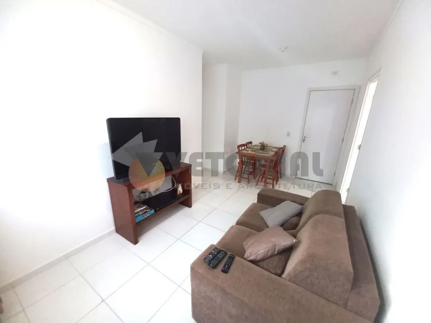 Foto 1 de Apartamento com 2 Quartos para alugar, 47m² em Martim de Sa, Caraguatatuba