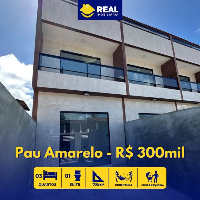 Foto 1 de Casa com 3 Quartos à venda, 78m² em Pau Amarelo, Paulista