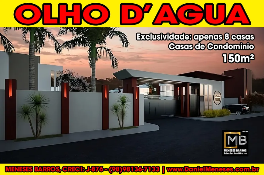 Foto 1 de Casa de Condomínio com 4 Quartos à venda, 150m² em Olho d'Água, São Luís