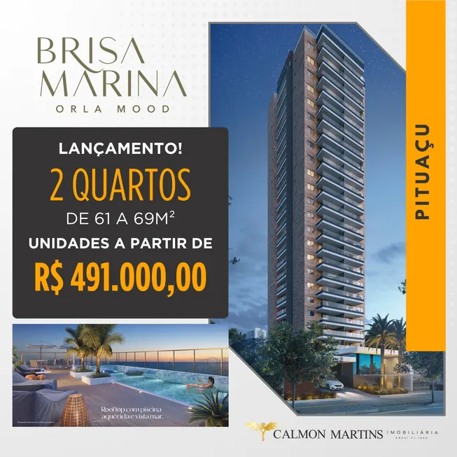 Foto 1 de Apartamento com 2 Quartos à venda, 69m² em Pituaçu, Salvador