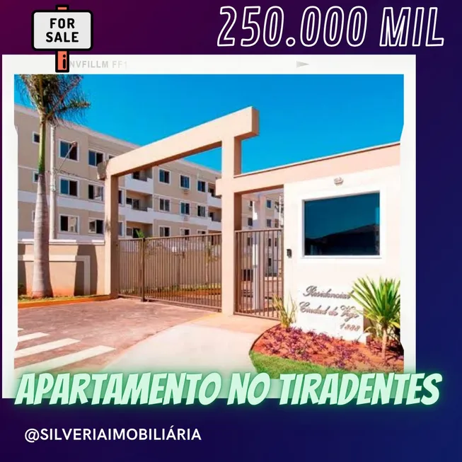 Foto 1 de Apartamento com 2 Quartos à venda, 47m² em Tiradentes, Campo Grande