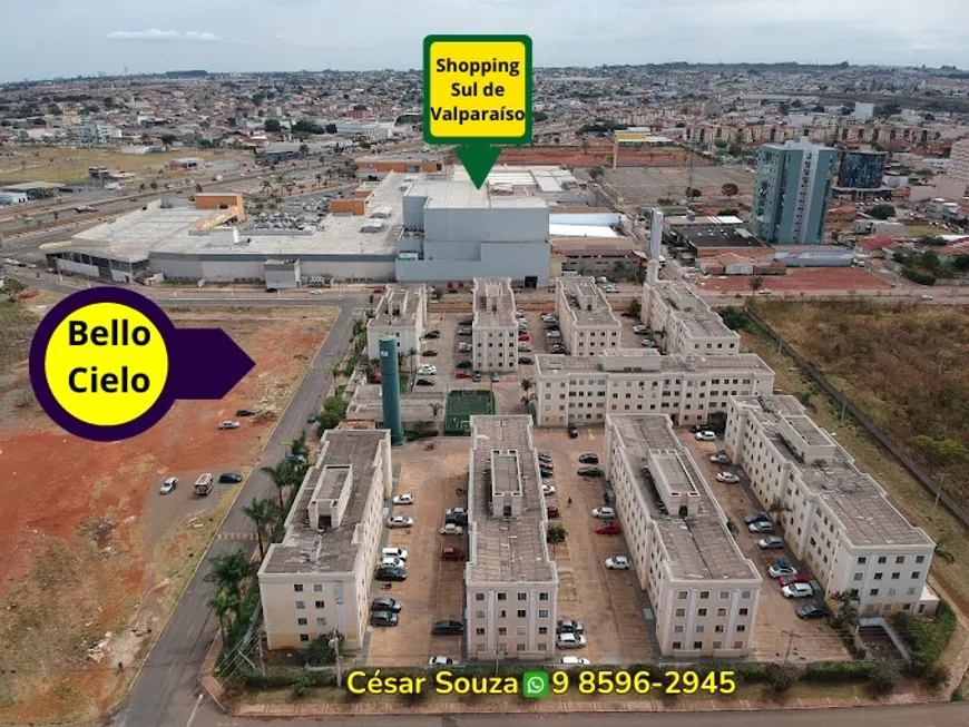 Foto 1 de Apartamento com 2 Quartos à venda, 46m² em Parque Esplanada III, Valparaíso de Goiás