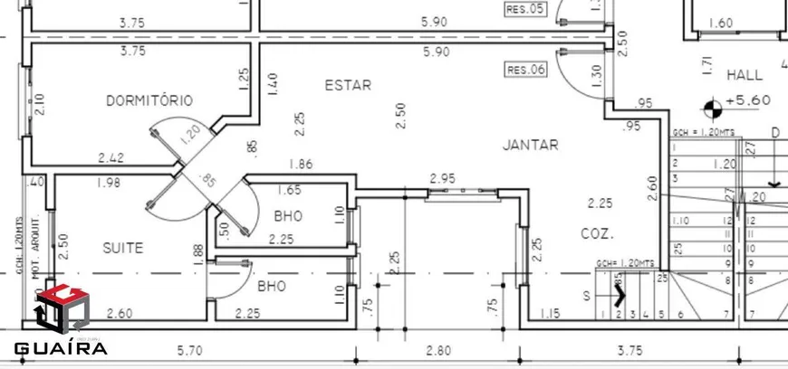 Foto 1 de Cobertura com 2 Quartos à venda, 94m² em Camilópolis, Santo André