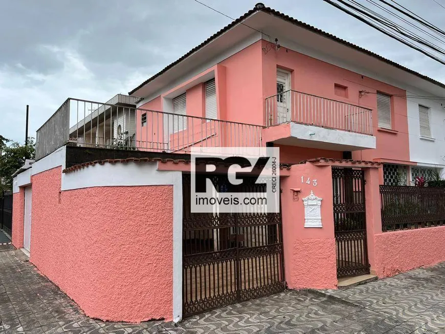 Foto 1 de Sobrado com 3 Quartos à venda, 120m² em Macuco, Santos