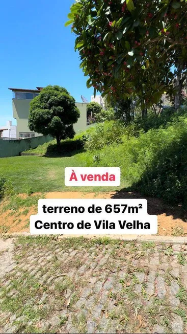 Foto 1 de Lote/Terreno à venda, 657m² em Centro, Vila Velha