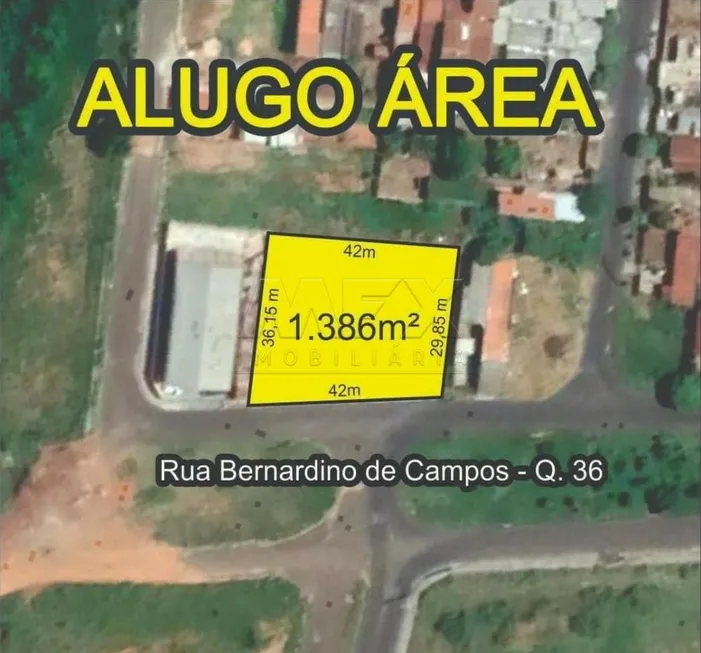 Foto 1 de Lote/Terreno para alugar, 1386m² em Vila Alto Paraíso, Bauru