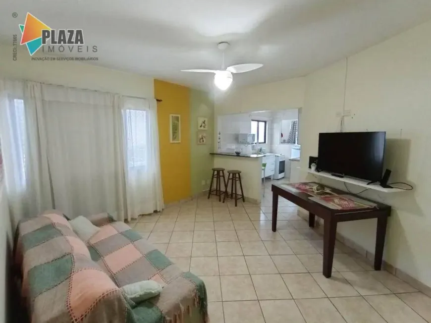 Foto 1 de Apartamento com 1 Quarto para alugar, 55m² em Vila Guilhermina, Praia Grande