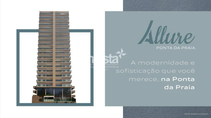 Foto 1 de Apartamento com 2 Quartos à venda, 65m² em Ponta da Praia, Santos
