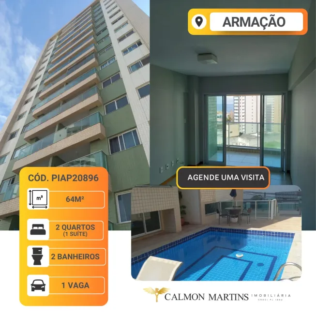 Foto 1 de Apartamento com 2 Quartos à venda, 60m² em Armação, Salvador