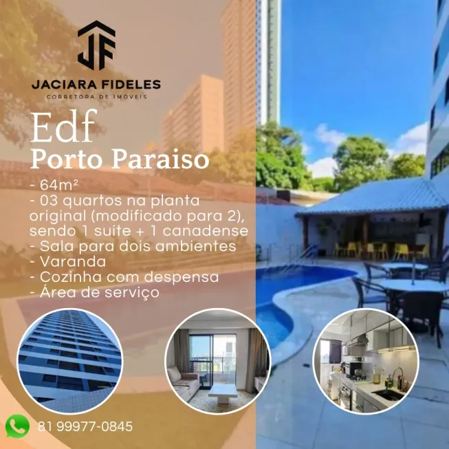 Foto 1 de Apartamento com 2 Quartos à venda, 64m² em Encruzilhada, Recife