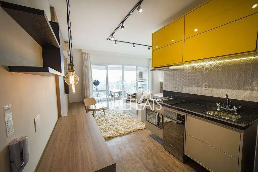 Foto 1 de Apartamento com 1 Quarto à venda, 40m² em Brooklin, São Paulo