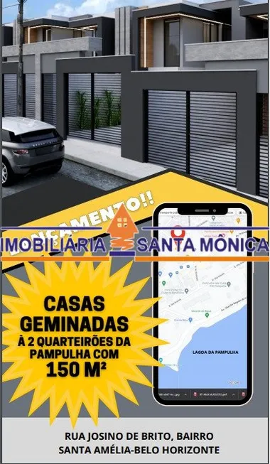 Foto 1 de Casa com 3 Quartos à venda, 160m² em Santa Amélia, Belo Horizonte