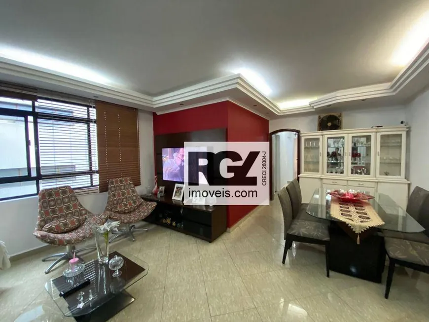 Foto 1 de Apartamento com 3 Quartos à venda, 124m² em Pompeia, Santos