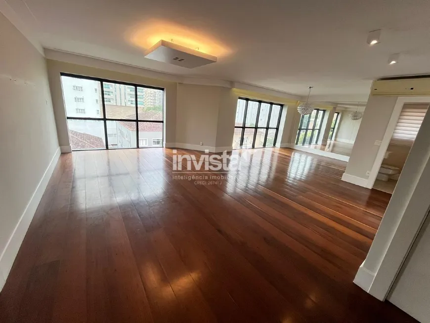 Foto 1 de Apartamento com 4 Quartos para alugar, 318m² em Gonzaga, Santos