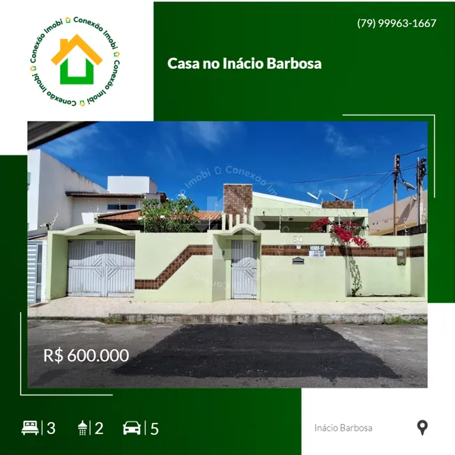 Foto 1 de Casa com 3 Quartos à venda, 200m² em Inácio Barbosa, Aracaju