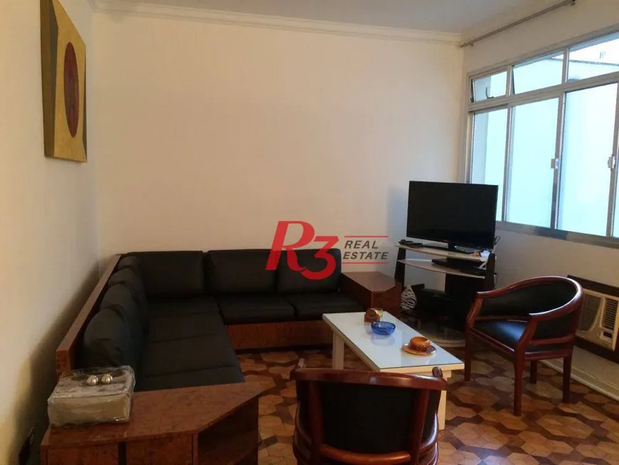 Foto 1 de Apartamento com 2 Quartos para venda ou aluguel, 118m² em Gonzaga, Santos