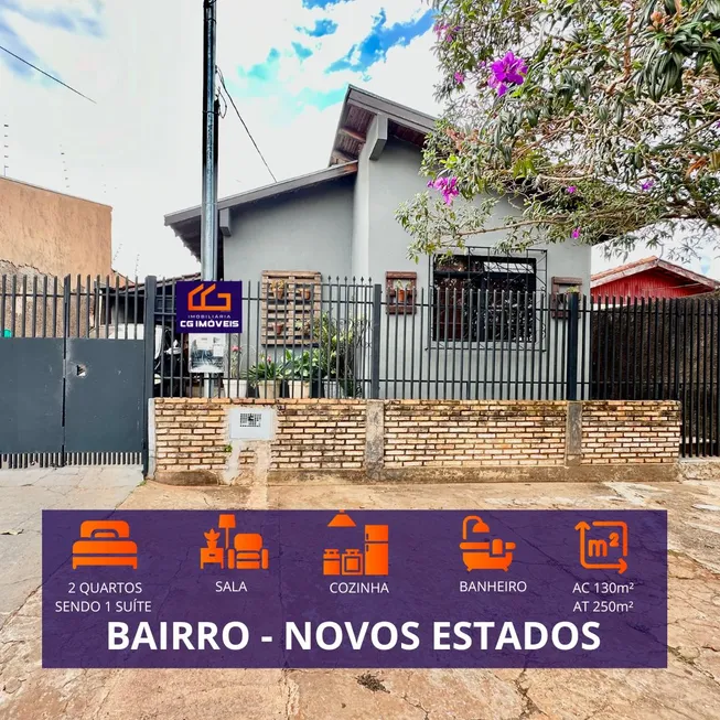 Foto 1 de Casa com 2 Quartos à venda, 130m² em Parque dos Novos Estados, Campo Grande