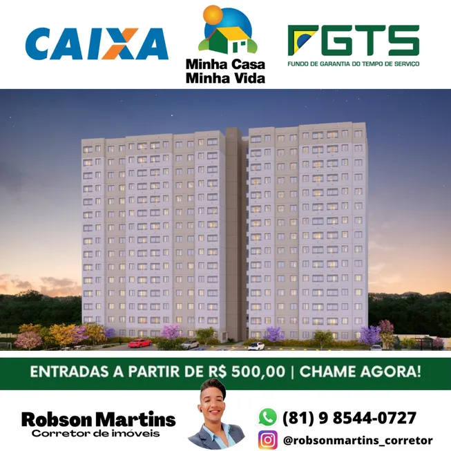 Foto 1 de Apartamento com 2 Quartos à venda, 40m² em Dois Unidos, Recife