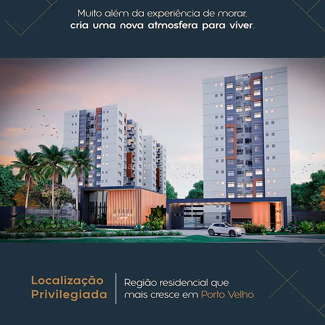 Foto 1 de Apartamento com 3 Quartos à venda, 75m² em Rio Madeira, Porto Velho