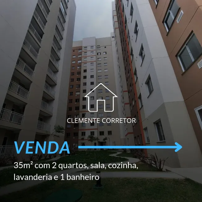 Foto 1 de Apartamento com 2 Quartos à venda, 35m² em Canindé, São Paulo