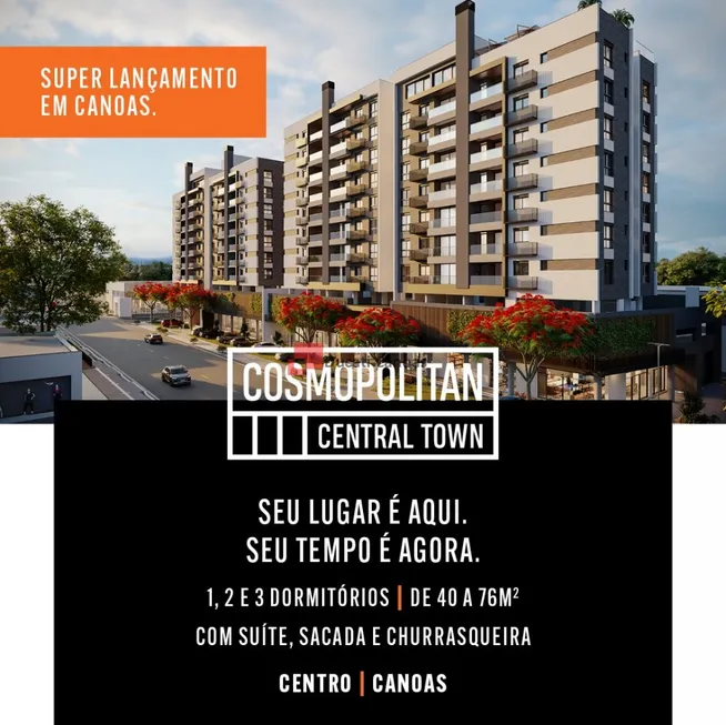 Foto 1 de Apartamento com 3 Quartos à venda, 76m² em Centro, Canoas