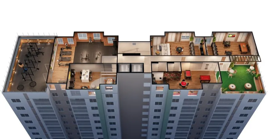 Foto 1 de Apartamento com 2 Quartos à venda, 44m² em Aldeota, Fortaleza