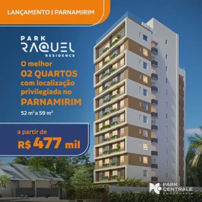 Foto 1 de Apartamento com 2 Quartos à venda, 52m² em Parnamirim, Recife