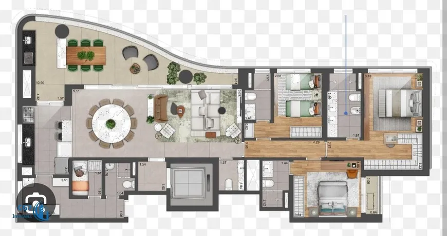 Foto 1 de Apartamento com 3 Quartos à venda, 180m² em Alphaville Conde II, Barueri