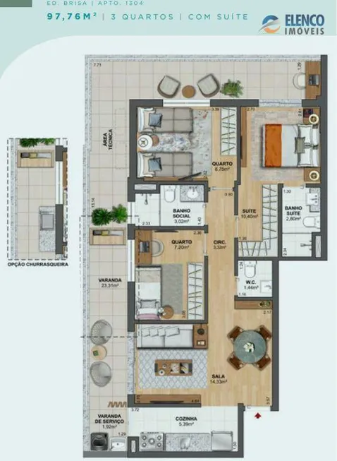Foto 1 de Apartamento com 3 Quartos à venda, 98m² em São Domingos, Niterói