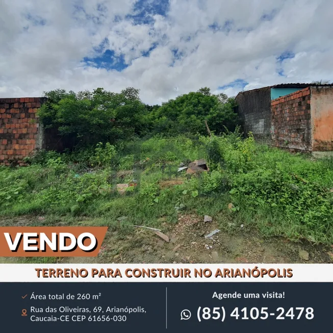 Foto 1 de Lote/Terreno à venda em Arianopolis Jurema, Caucaia