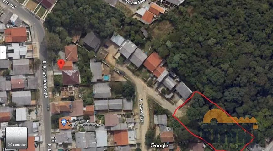 Foto 1 de Lote/Terreno à venda, 1014m² em Campina do Arruda, Almirante Tamandaré