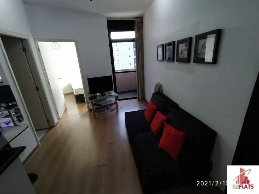 Foto 1 de Flat com 1 Quarto para alugar, 37m² em Moema, São Paulo