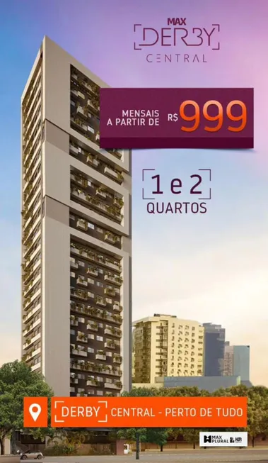 Foto 1 de Apartamento com 2 Quartos à venda, 40m² em Boa Vista, Recife