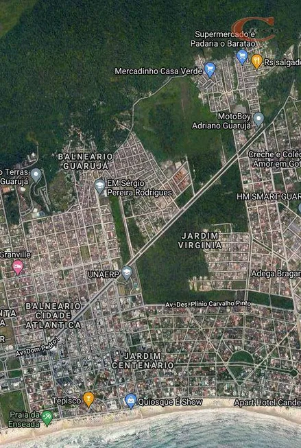 Foto 1 de Lote/Terreno à venda, 120000m² em Balneário Guarujá , Guarujá