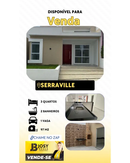 Foto 1 de Casa de Condomínio com 3 Quartos à venda, 97m² em Santo Antônio, Campina Grande