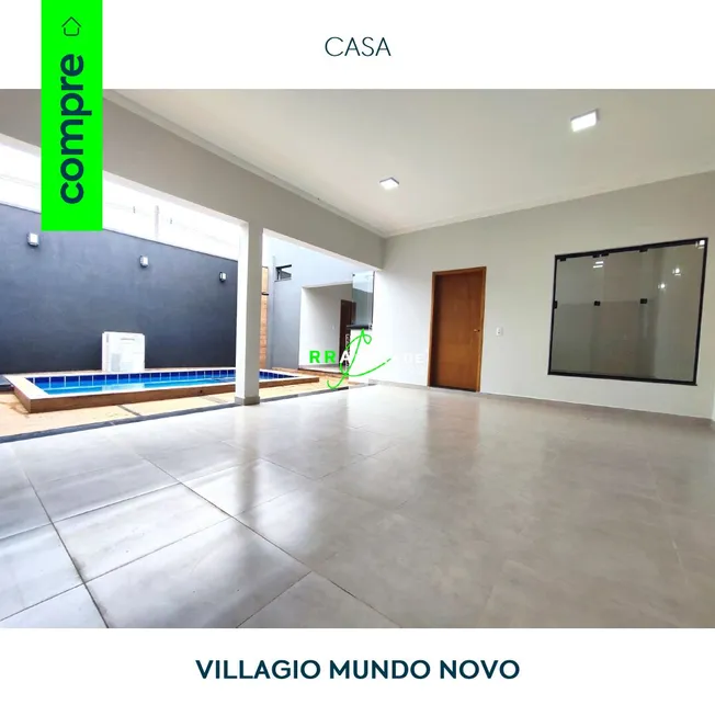 Foto 1 de Casa com 3 Quartos à venda, 167m² em Villagio Mundo Novo, Franca