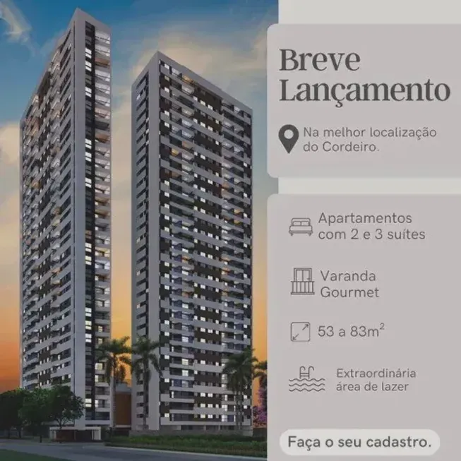 Foto 1 de Apartamento com 3 Quartos à venda, 83m² em Cordeiro, Recife