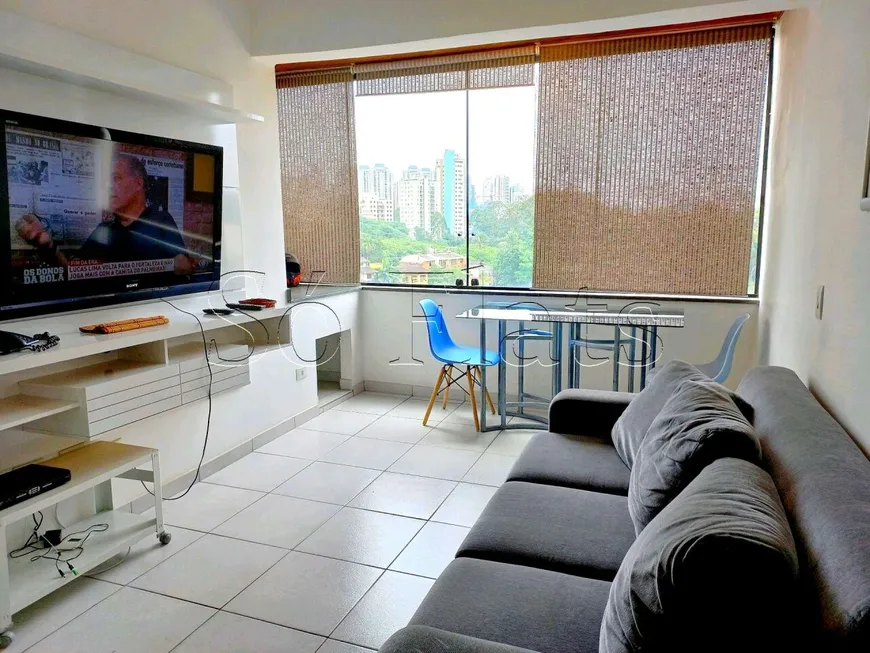 Foto 1 de Flat com 1 Quarto à venda, 34m² em Morumbi, São Paulo