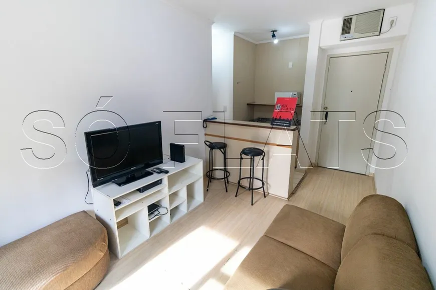 Foto 1 de Flat com 1 Quarto para alugar, 45m² em Moema, São Paulo