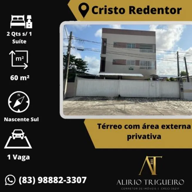 Foto 1 de Apartamento com 2 Quartos à venda, 66m² em Cristo Redentor, João Pessoa