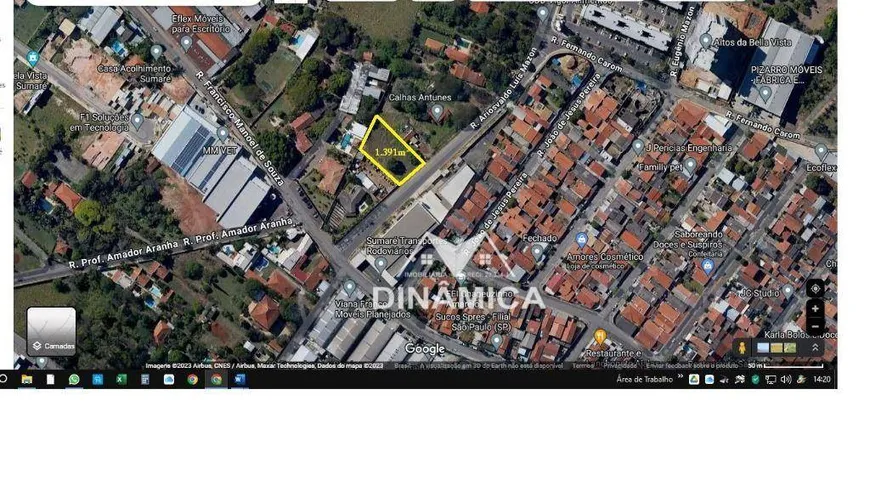 Foto 1 de Lote/Terreno para venda ou aluguel, 1391m² em Chacara Santa Antonieta, Sumaré