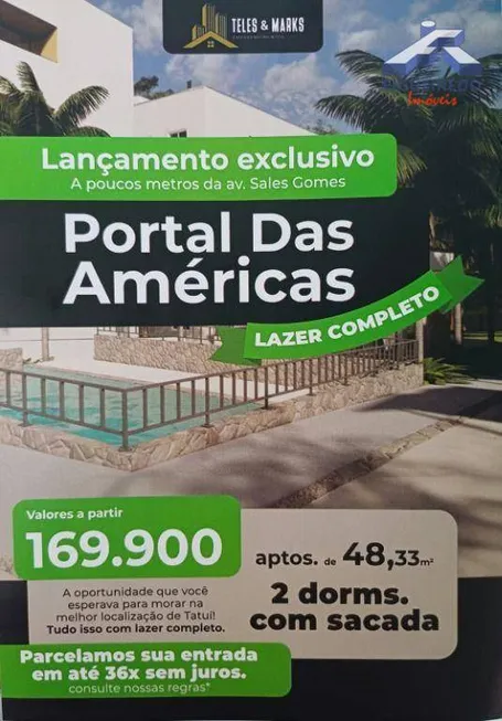 Foto 1 de Apartamento com 2 Quartos à venda, 48m² em Jardim America, Tatuí