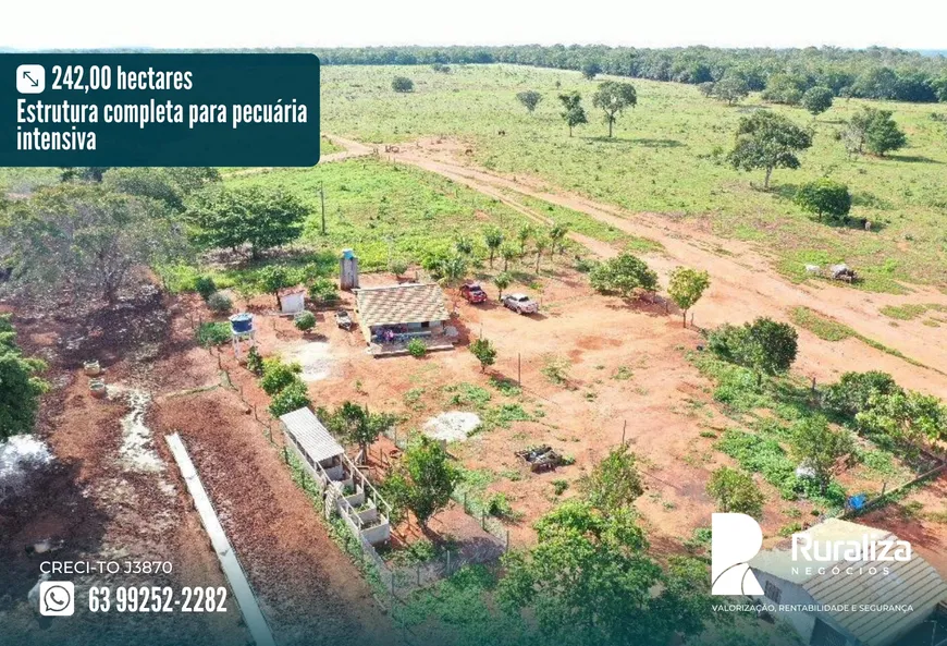 Foto 1 de Fazenda/Sítio à venda, 242m² em Zona Rural, Cristalândia