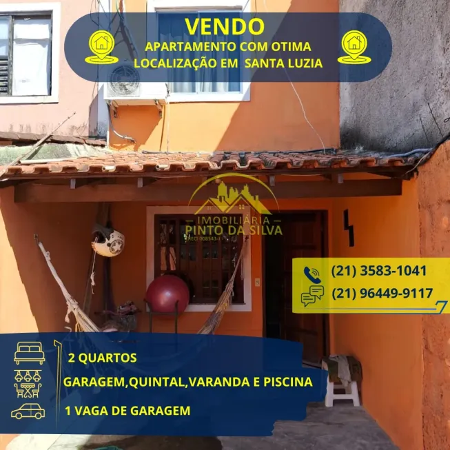 Foto 1 de Casa de Condomínio com 2 Quartos à venda, 60m² em Santa Luzia, São Gonçalo