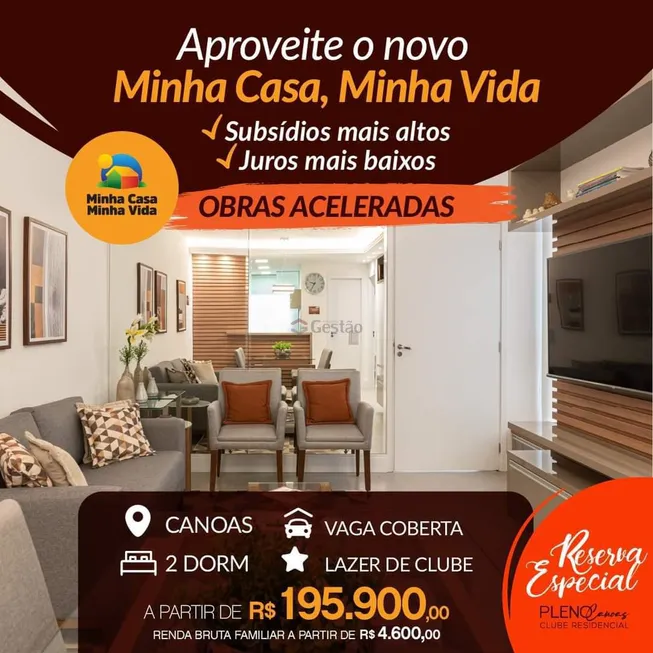 Foto 1 de Apartamento com 2 Quartos à venda, 44m² em Estância Velha, Canoas