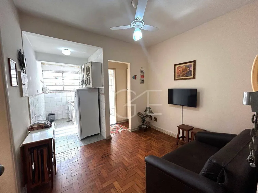 Foto 1 de Apartamento com 1 Quarto para alugar, 42m² em Ponta da Praia, Santos