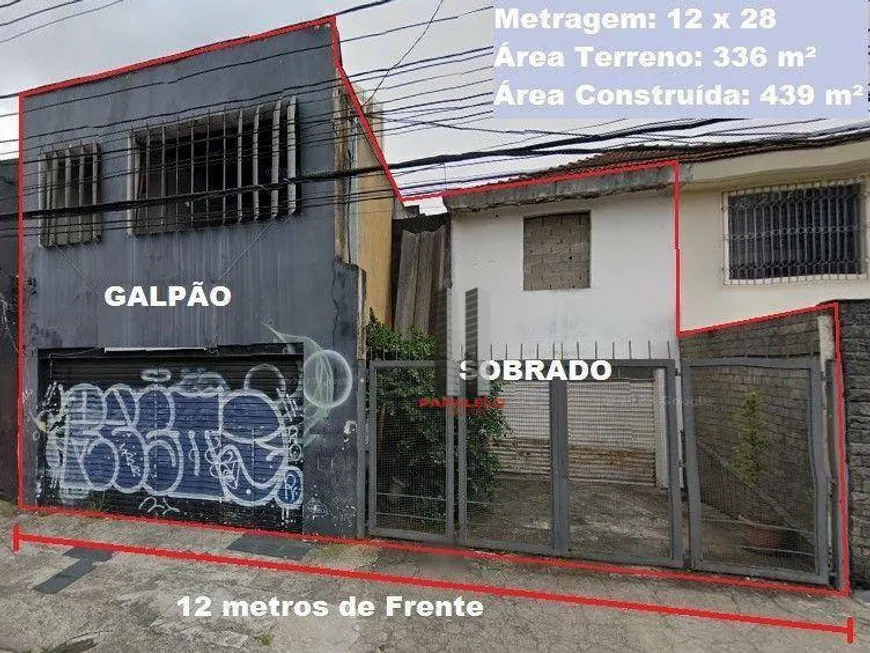 Foto 1 de Galpão/Depósito/Armazém à venda, 439m² em Belenzinho, São Paulo