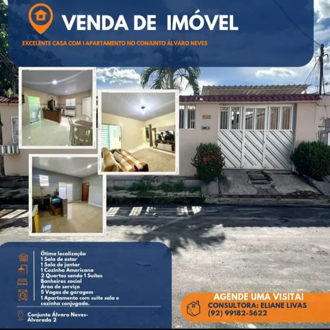 Foto 1 de Casa com 2 Quartos à venda, 364m² em Alvorada, Manaus
