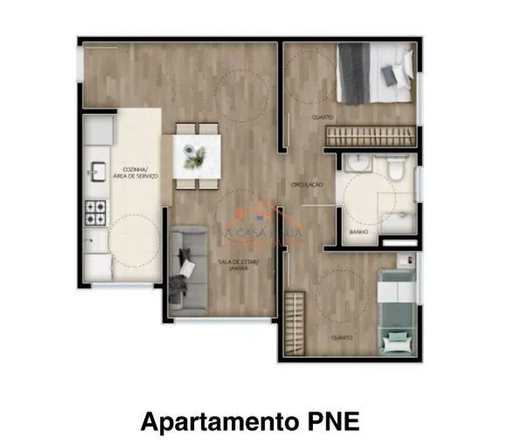 Foto 1 de Apartamento com 2 Quartos à venda, 53m² em Monte Verde, Betim