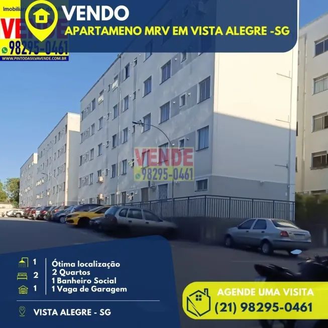 Foto 1 de Apartamento com 2 Quartos à venda, 55m² em Vista Alegre, São Gonçalo